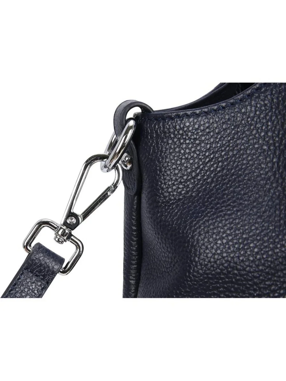 Women's Navy Blue Genuine Leather Shoulder Satchel Designer Crossbody Hobo Bags